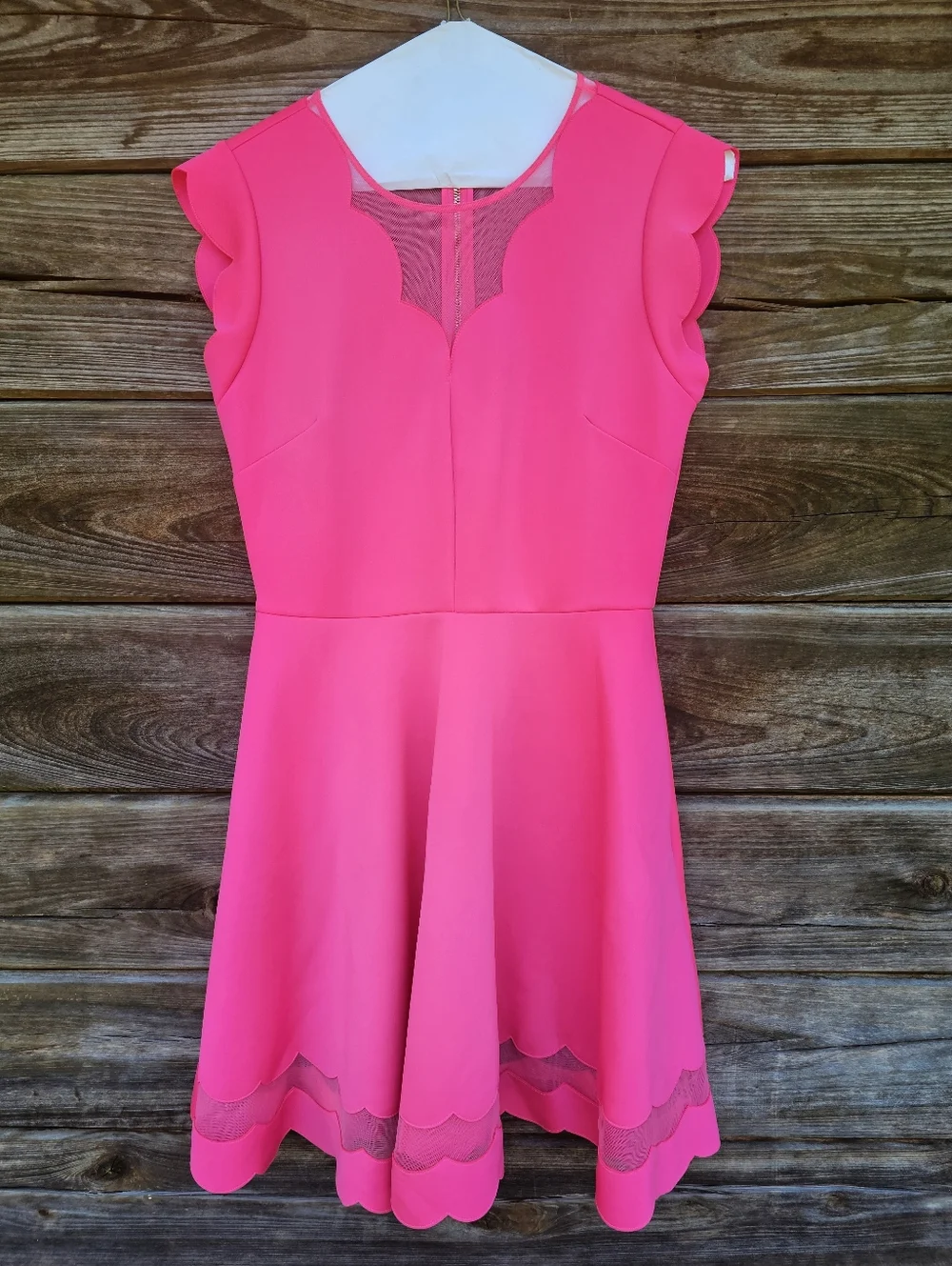 ted baker scallop dress pink Ted Baker Scallop Edge Shift Dress Size 10 BNWT